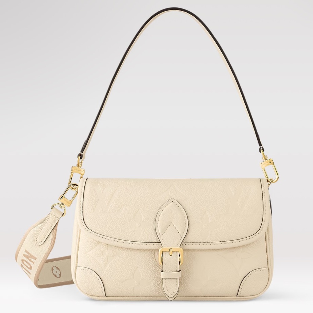 LV Diane Monogram Empreinte, Cream Color~ **Brand New**